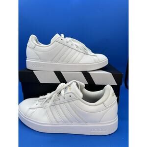 Adidas Grand Court 2.0 GW9213 Sneakers White/Gold Shoes Cloudfoam Women's 8